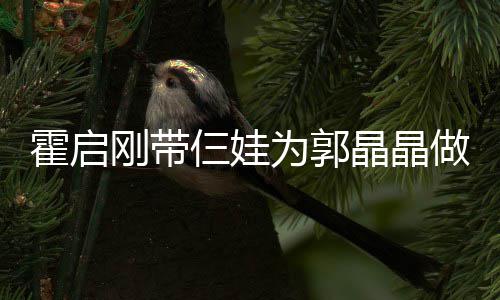 霍启融融亲节其乐做母为郭刚带蛋糕 一晶晶家人仨娃